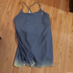 The North Face Light Green and Blue Tank Top